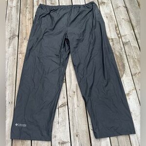 Columbia Black Men's PVC Lined Rain Pants Size 4XLT
